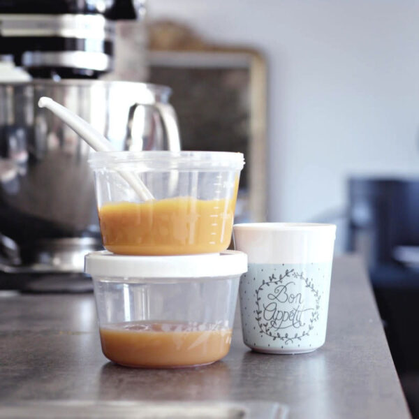 5 Bewaardoosjes met deksel 250ml