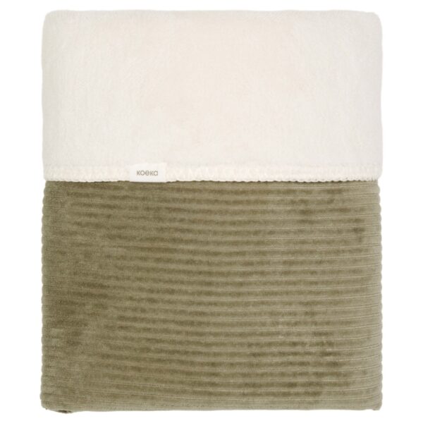 Ledikantdeken Teddy Vik 100x150cm (Moss)