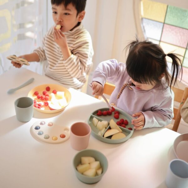 Silicone babylepels 2 stuks (Ivory)