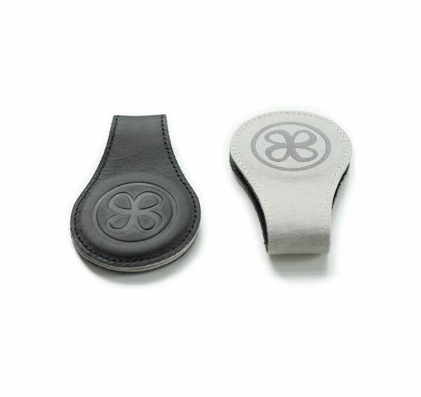 Leren magneetclips (Zwart/Grijs)