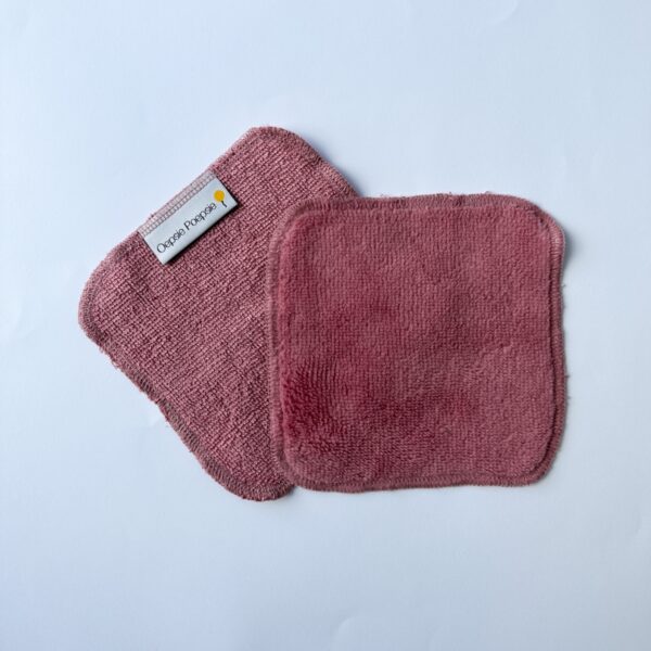 Bamboe Billendoekjes (Oud roze) 25 stuks