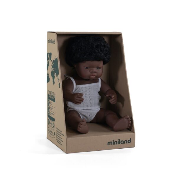 Pop Afrikaanse jongen (38cm)