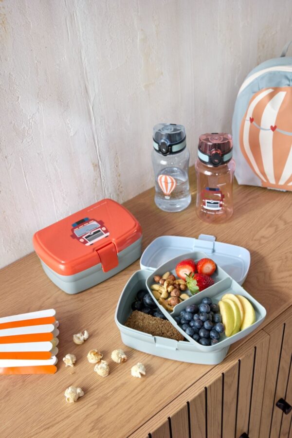 Lunchset Tiny Drivers Fire Engine (Brooddoos + Drinkfles)