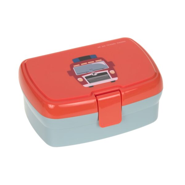 Lunchset Tiny Drivers Fire Engine (Brooddoos + Drinkfles)