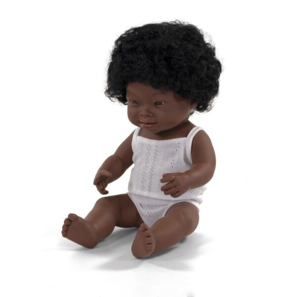Pop Afrikaans meisje met syndroom van down (38cm)