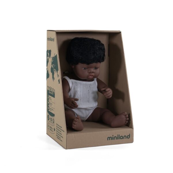Pop Afrikaans meisje met syndroom van down (38cm)