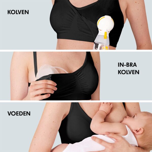3-in-1 bh voor kolven en voeden (Zwart)