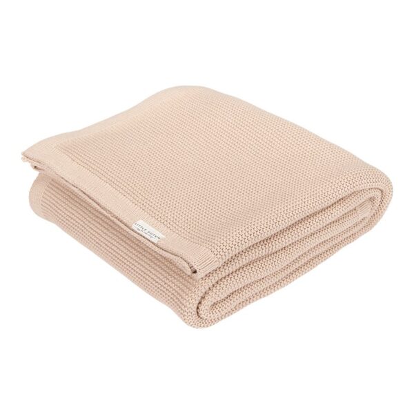 Gebreid ledikantdeken (Beige)