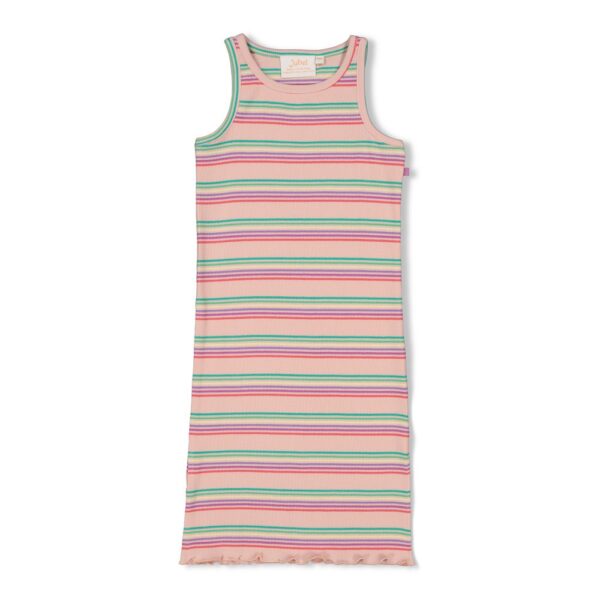 Midi jurk rib - Picknick Perfect