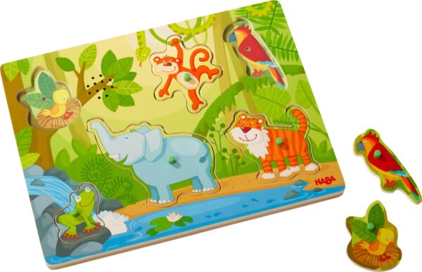 Legpuzzel met geluid - In de jungle