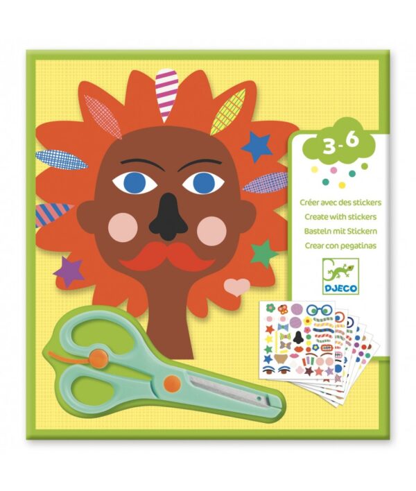 Creëren met stickers - Kapper