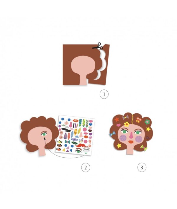 Creëren met stickers - Kapper