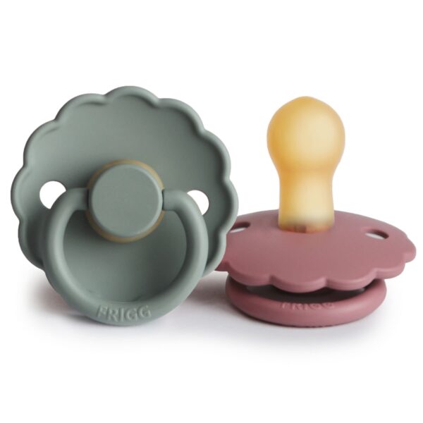 Fopspeen Latex Daisy (Dusty Rose/Lily pad)