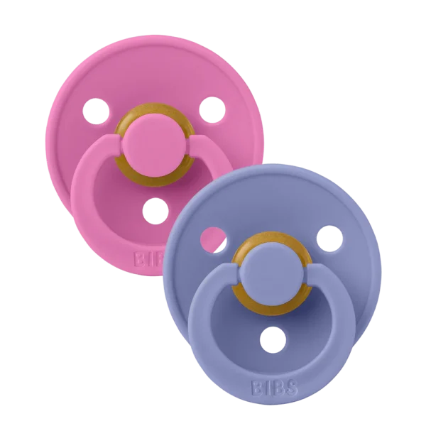 Fopspeen natuurrubber 2P (Bubblegum/Peri)