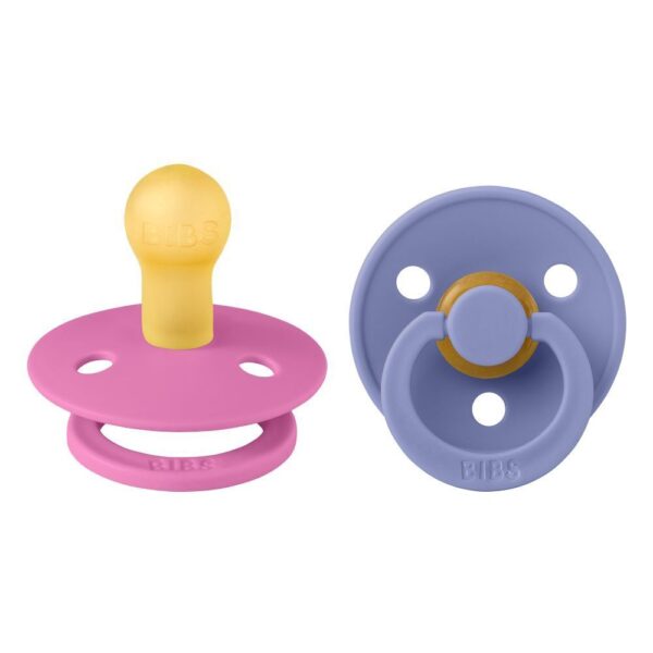 Fopspeen natuurrubber 2P (Bubblegum/Peri)