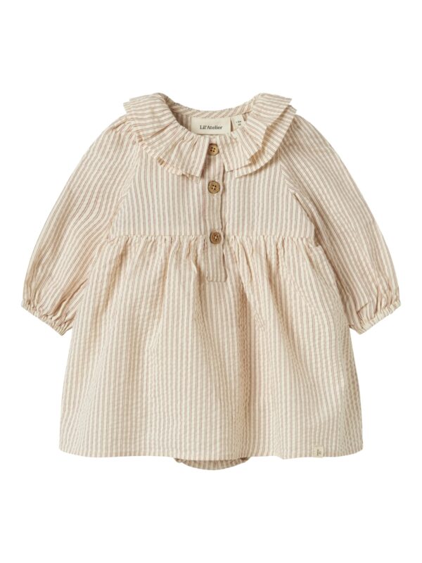 Jurk LS Lucia mini (Turtledove)