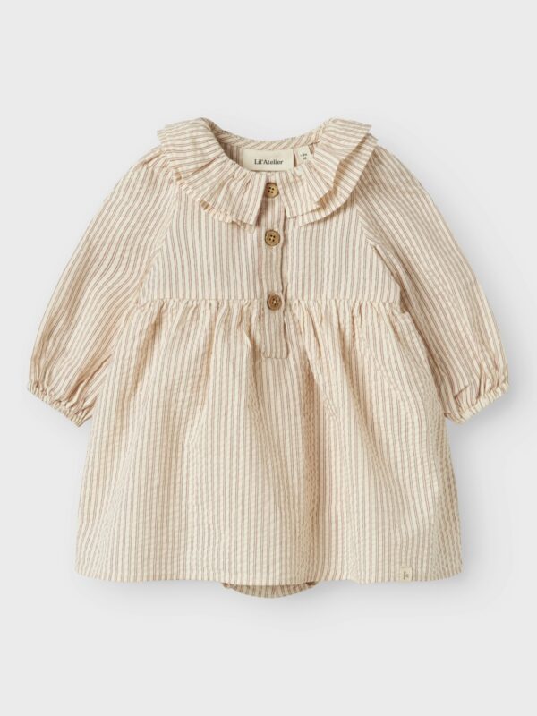Jurk LS Lucia mini (Turtledove)