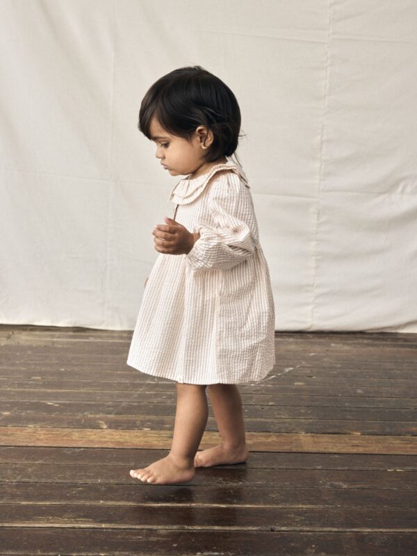 Jurk LS Lucia mini (Turtledove)