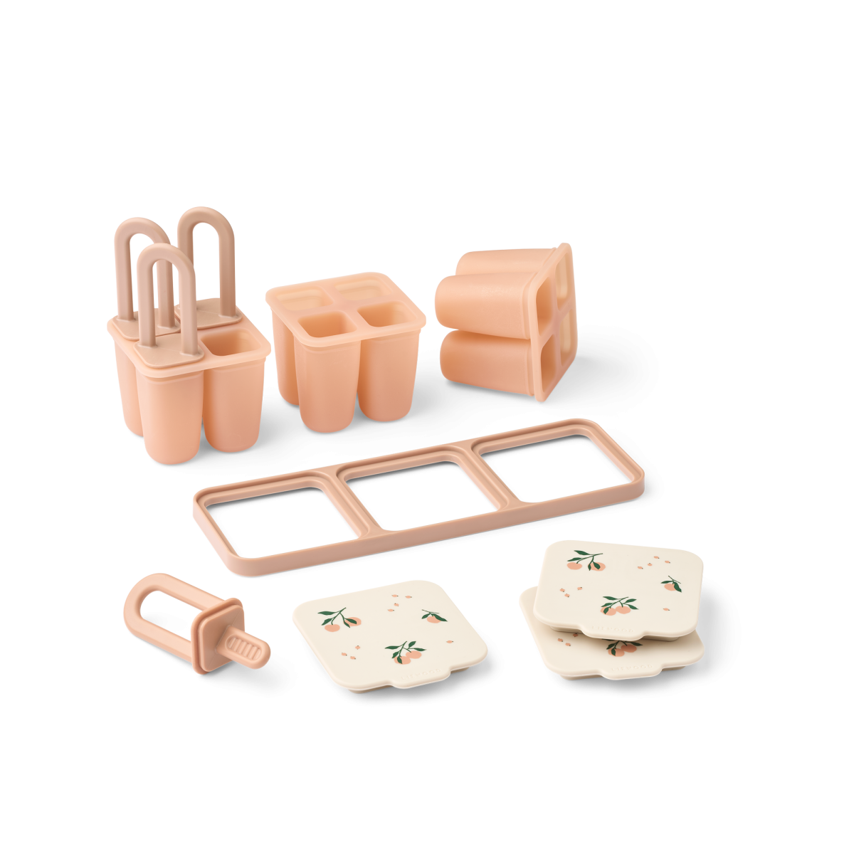 Kaimen - Porties en Ijslolly maker (Peach/Sea Shell)