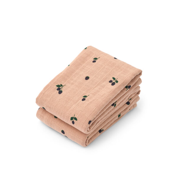 Lewis Tetradoeken 2-pack (Mini Berry/Pale tuscany)