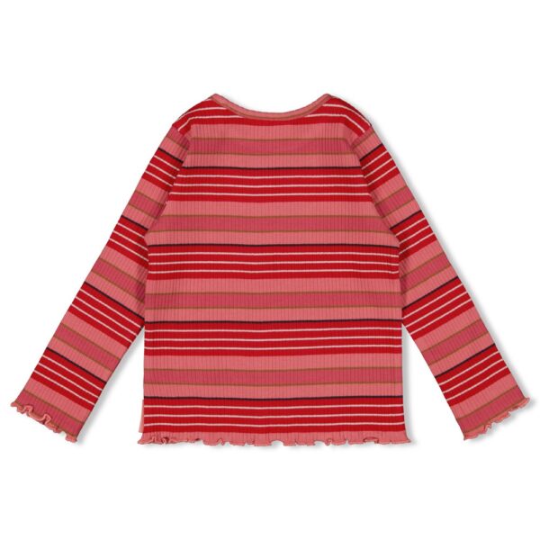 Longsleeve rib met streep - Queen Of Hearts
