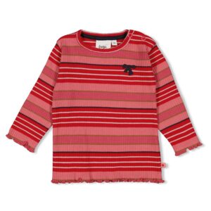 Longsleeve rib met streep - Queen of Hearts