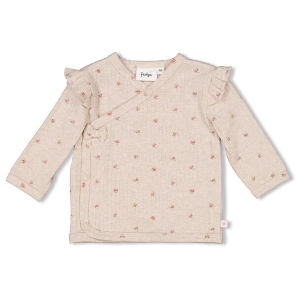 Overslagshirt rib AOP - Morning Sun