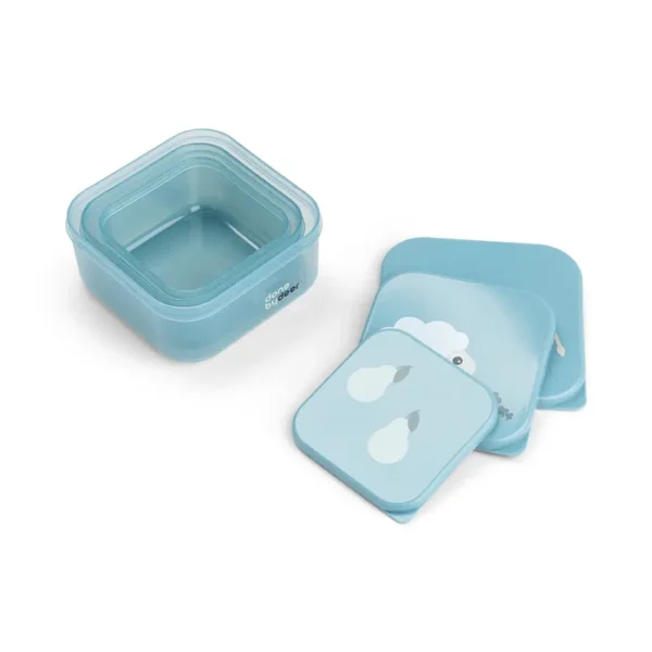 Snackdoosjes 3 stuks Tiny Farm (Blue)