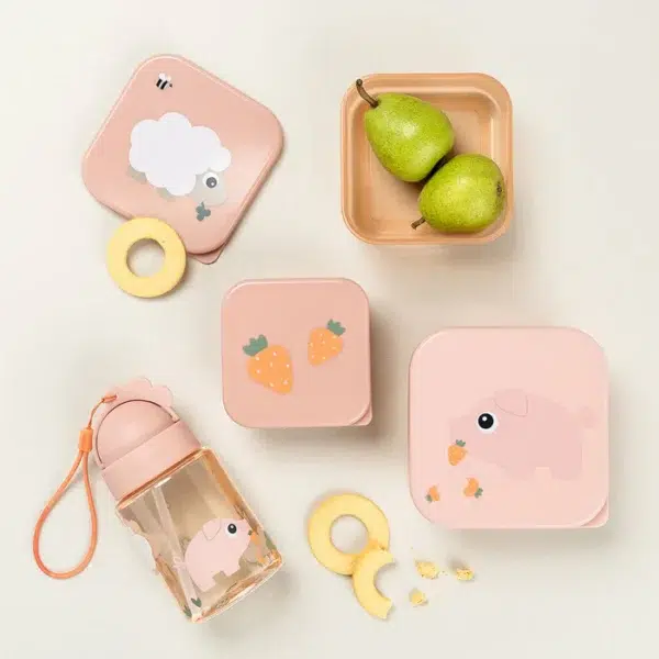 Snackdoosjes 3 stuks Tiny Farm (Powder)
