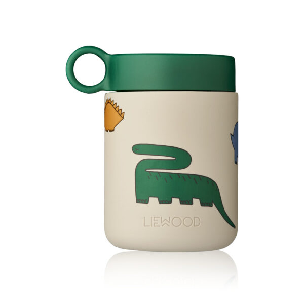 Thermische Voedselcontainer Kian 350ml (Dinosaurs/Mist)