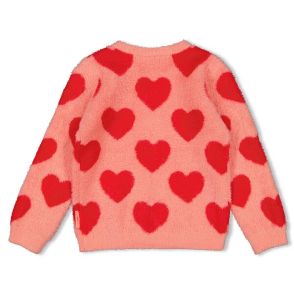 Vest gebreid AOP - Queen Of Hearts