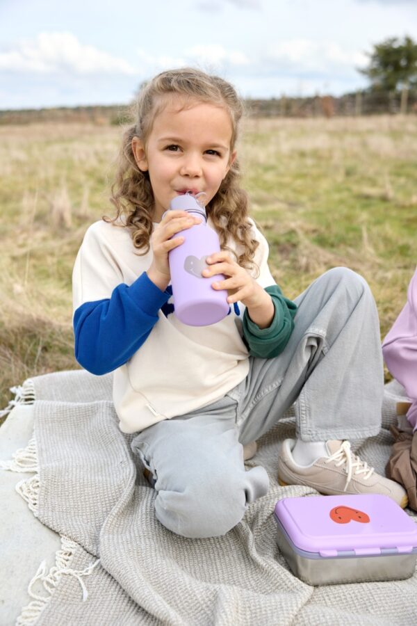 Drinkfles RVS 500ml Little Gang (Heart Lilac)