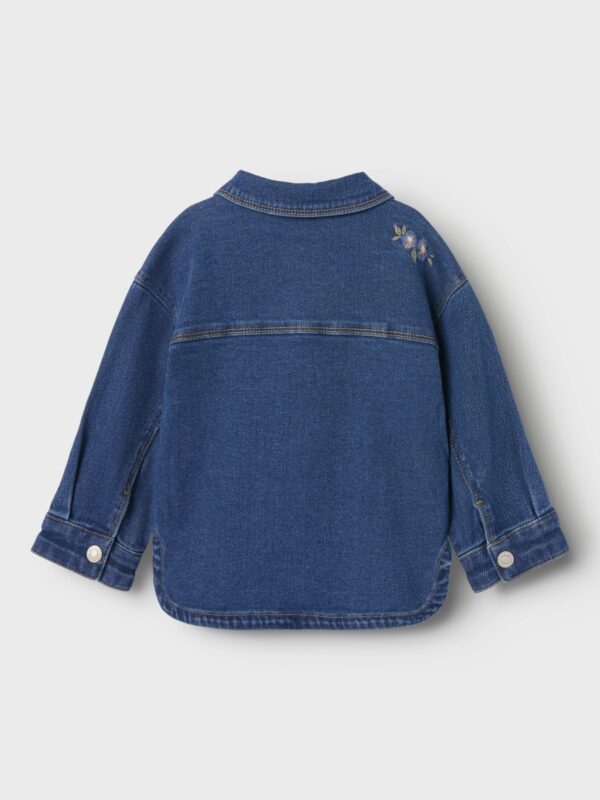 Jeansvest Kara 1224-FR (Dark Blue Denim/Flower)