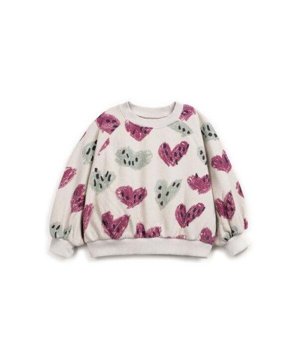 Printed Fleece Sweater (Tones)