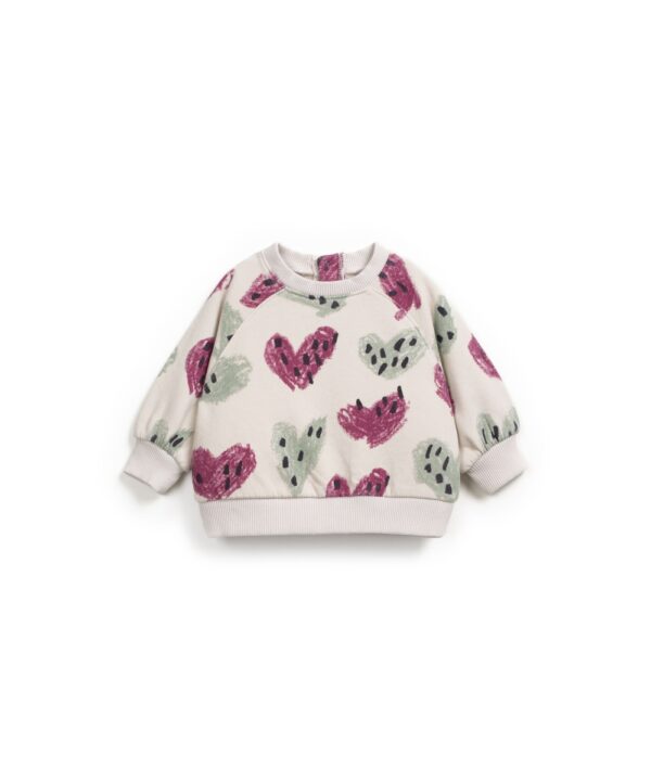 Printed Fleece Sweater (Tones)