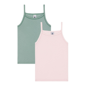 Hemdje 2-pack (Roze/Groen)