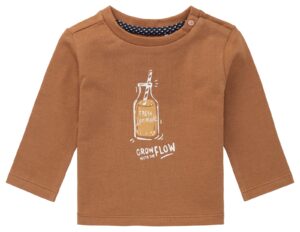 T-shirt LS Hawija Caramel Brown