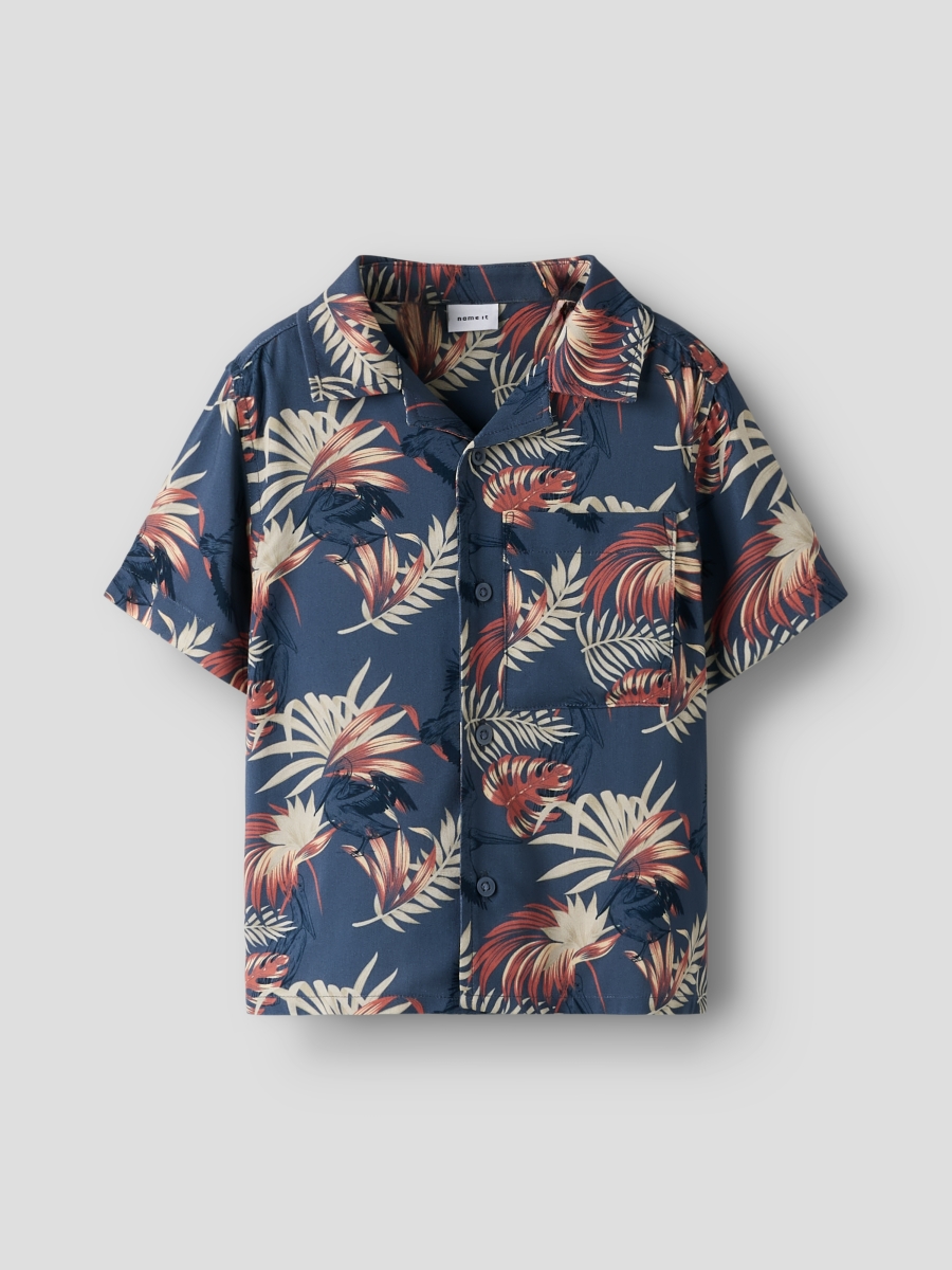 Hemd Ferane SS (Vintage Indigo/Pelican)