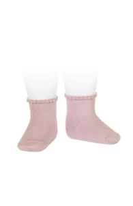 Korte Kousen met randje (Pale Pink)