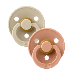 Fopspeen natuurrubber 2P (Vanilla/Peach)