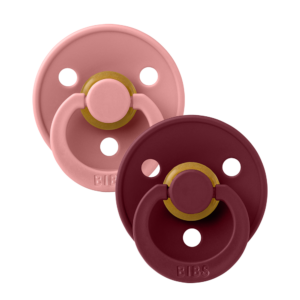 Fopspeen natuurrubber (Dusty Pink/Elderberry)