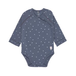 Body lange mouwen (Driehoekjes blauw)