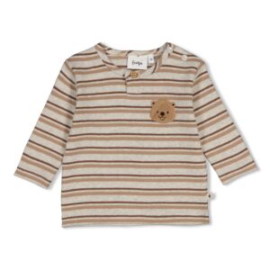 Longsleeve rib met streep - Tiny Timber Tales