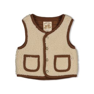 Omkeerbaar teddy gilet - Tiny Timber Tales