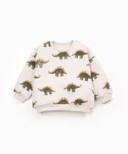 Printed Fleece Sweater (Dino)