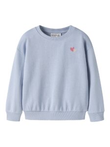 Sweater Vallene (Subdued Blue/Hearts)