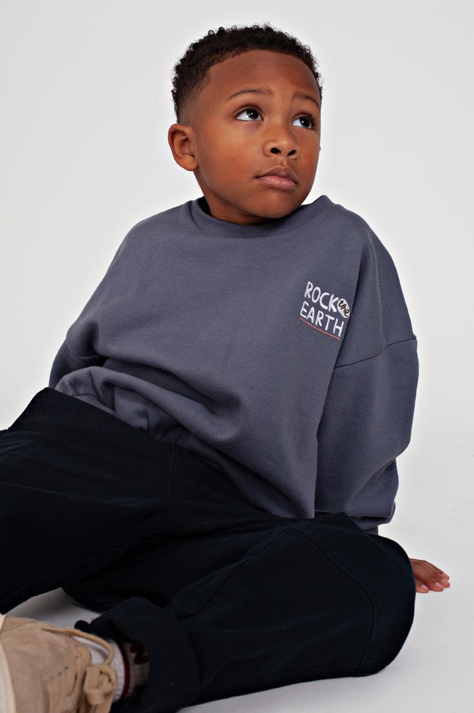 Sweater met backprint oversized - Rock the Earth