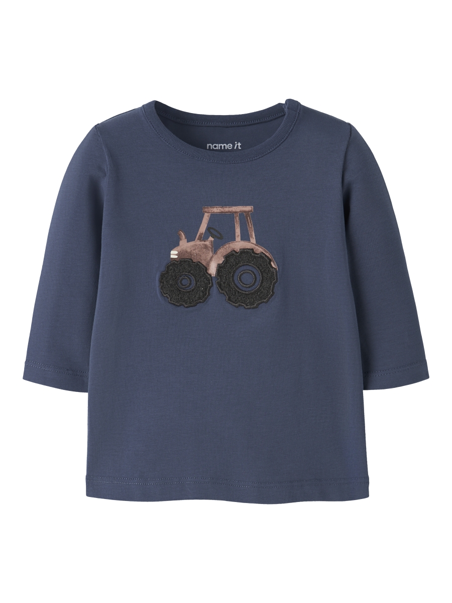 T-shirt LS Lenard (Vintage Indigo)