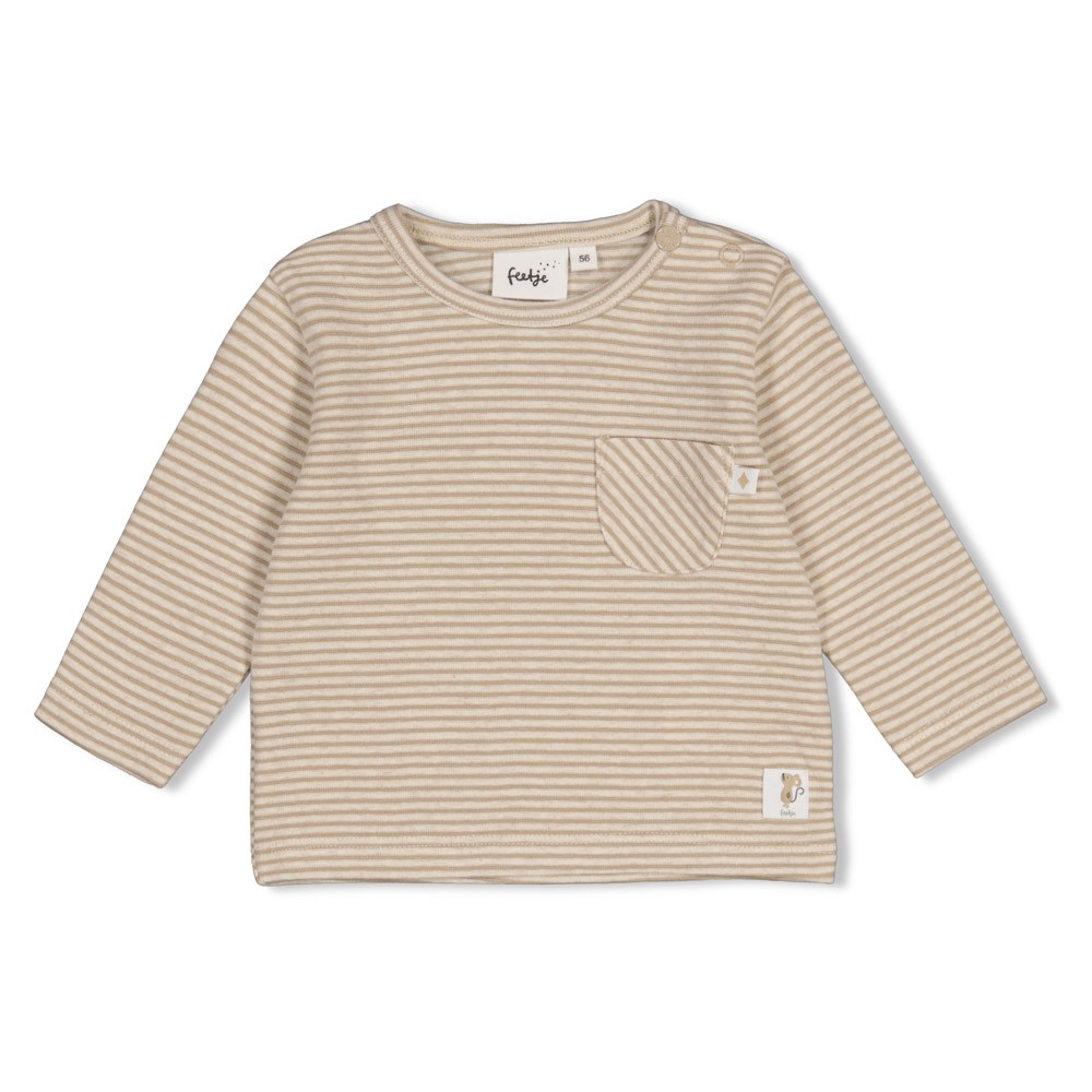 Longsleeve rib met streep - Over the Moon for You