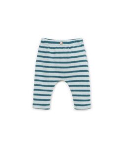 Striped Jersey Leggings (Cyanotype)